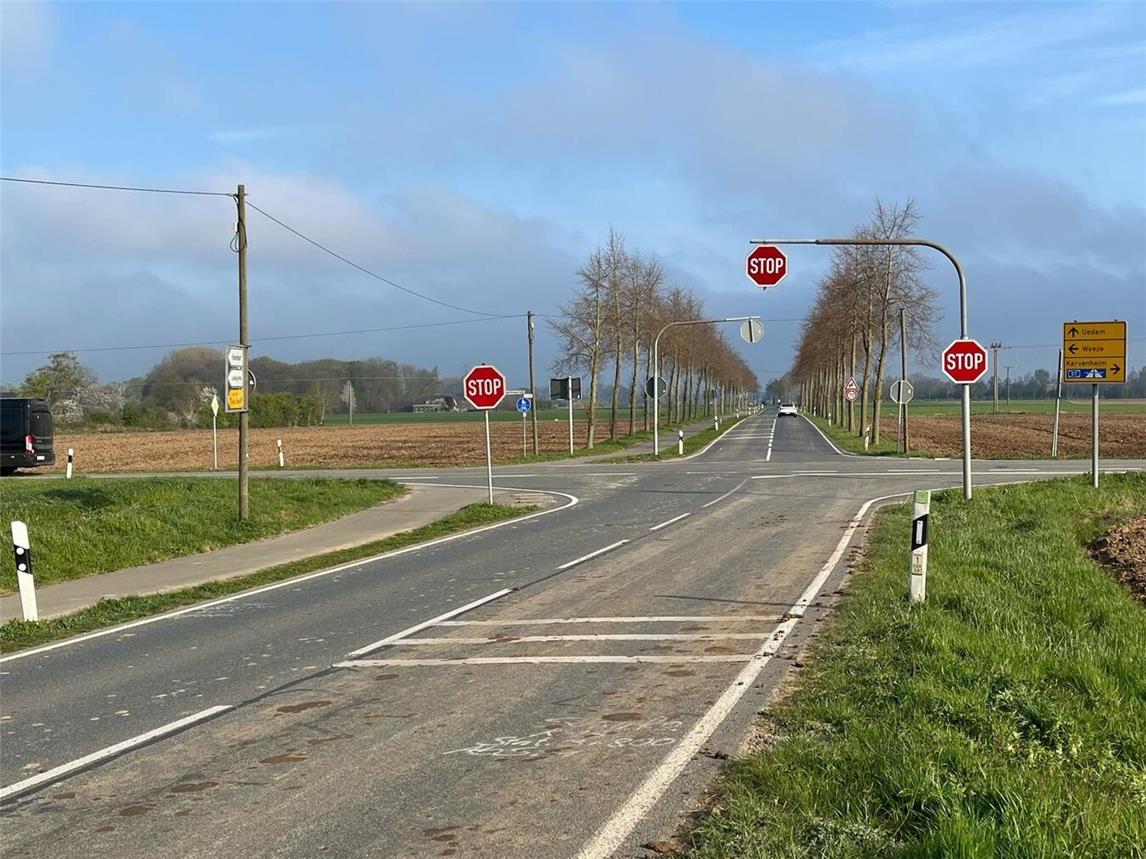 Die Kreuzung Schloss-Wissener-Straße/Et Grotendonk. Foto: privat