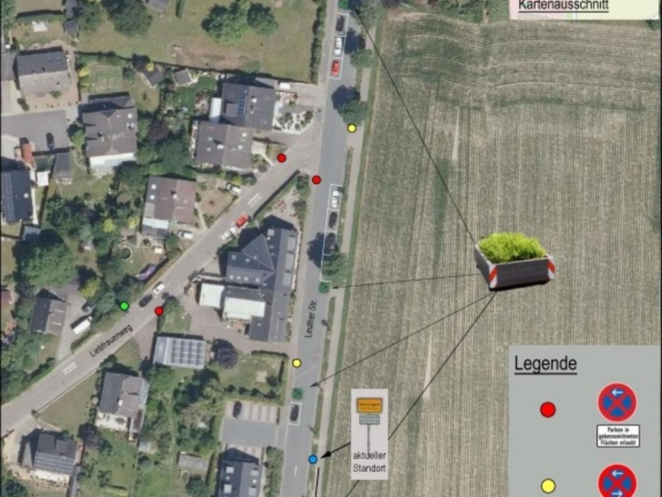 Die Leuther Straße in Herongen wird umgestaltet. Foto: Stadt Straelen