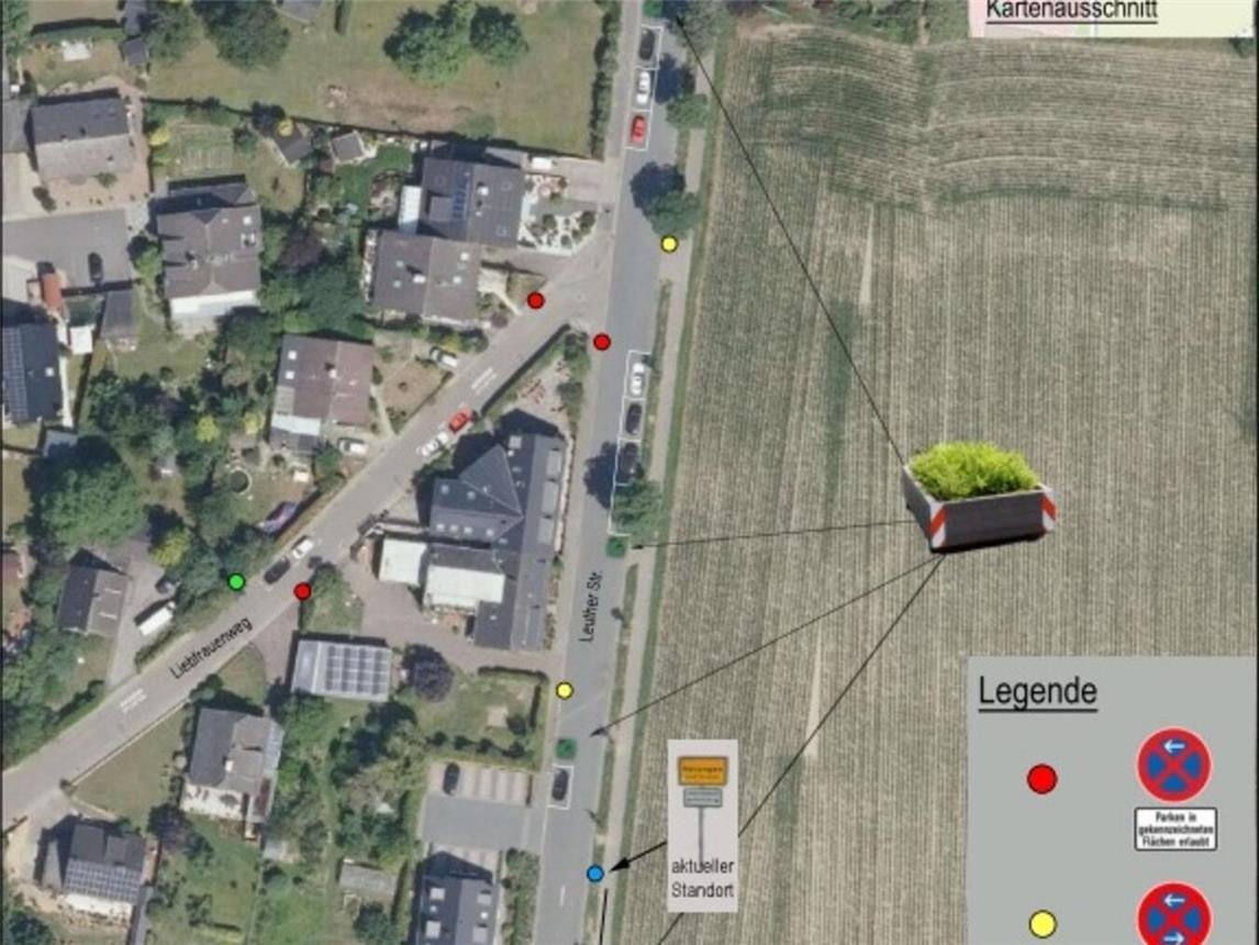 Die Leuther Straße in Herongen wird umgestaltet. Foto: Stadt Straelen