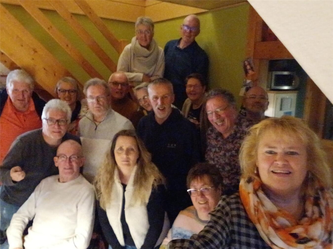 Die Mitglieder der SHG Parkinson bei der Geburtstagsfeier in Haldern. Foto: privat