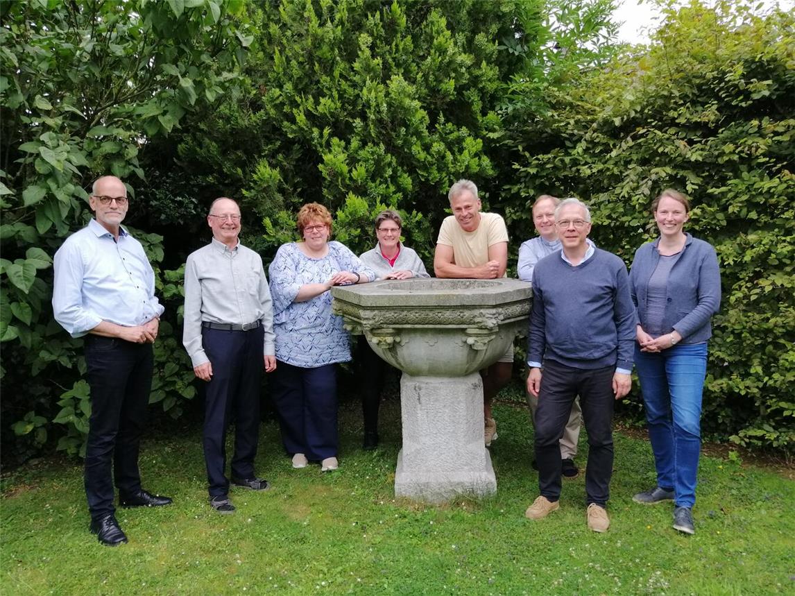 Die Mitglieder im Koordinierungsteam (v. l.): Ludger Broeckmann, Reiner Weidemann, Ursula van Loon, Kirsten Ebben, Hans-Josef Giesen, Christoph Schwerhoff, Berthold Engels und Anne-Kathrin Lehmann. Weitere Mitglieder im Koordinierungsteam sind Dr. Uchenna Aba und Dr. Andrea Spans (Koordinatorin). Foto: privat