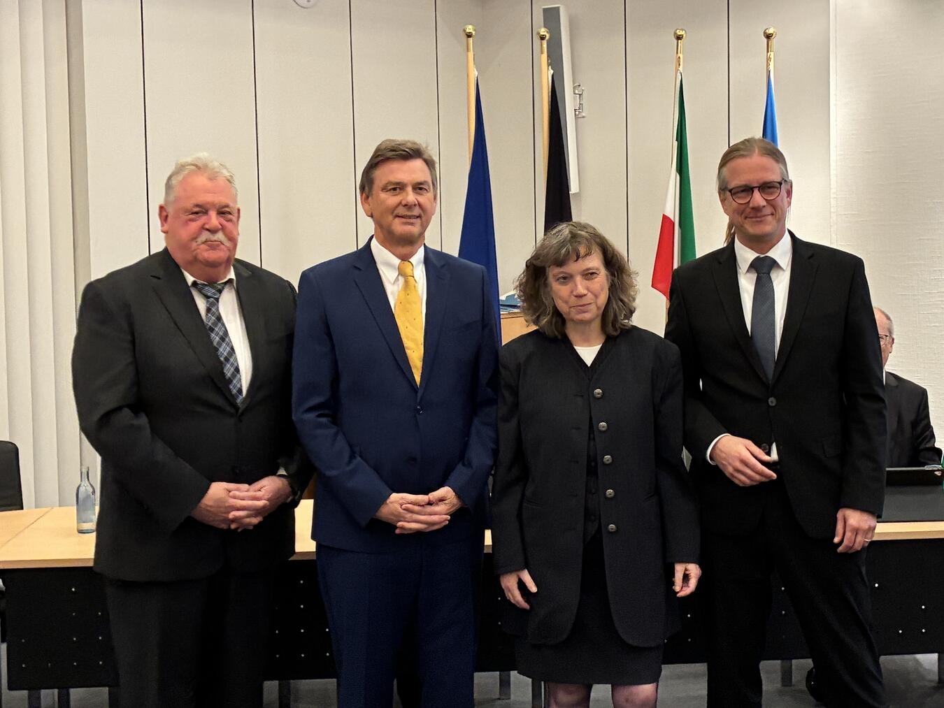 Die neu gewählten stellvertretenden Bürgermeister der CDU Kevelaer mit Bürgermeister Dr. Dominik Pichler: (v.l.n.r.) Hans Georg Knechten, Hubert van Meegen, Dr. Jutta Bückendorf.
