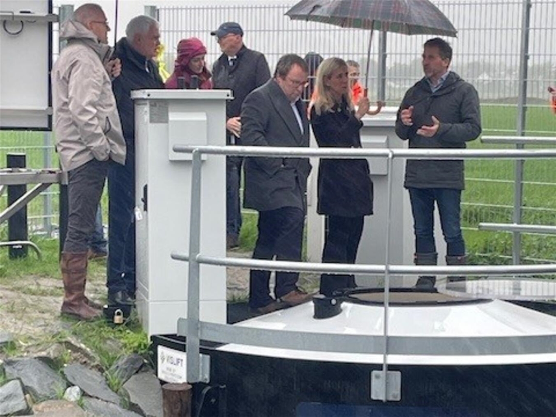 Erste „Wendeltreppe“ für wandernde Fische eröffnet Die neue Fischaufstiegsanlage bei Kranenburg ist ein Pilotprojekt für Nordrhein-Westfalen. Foto: MUNV NRW