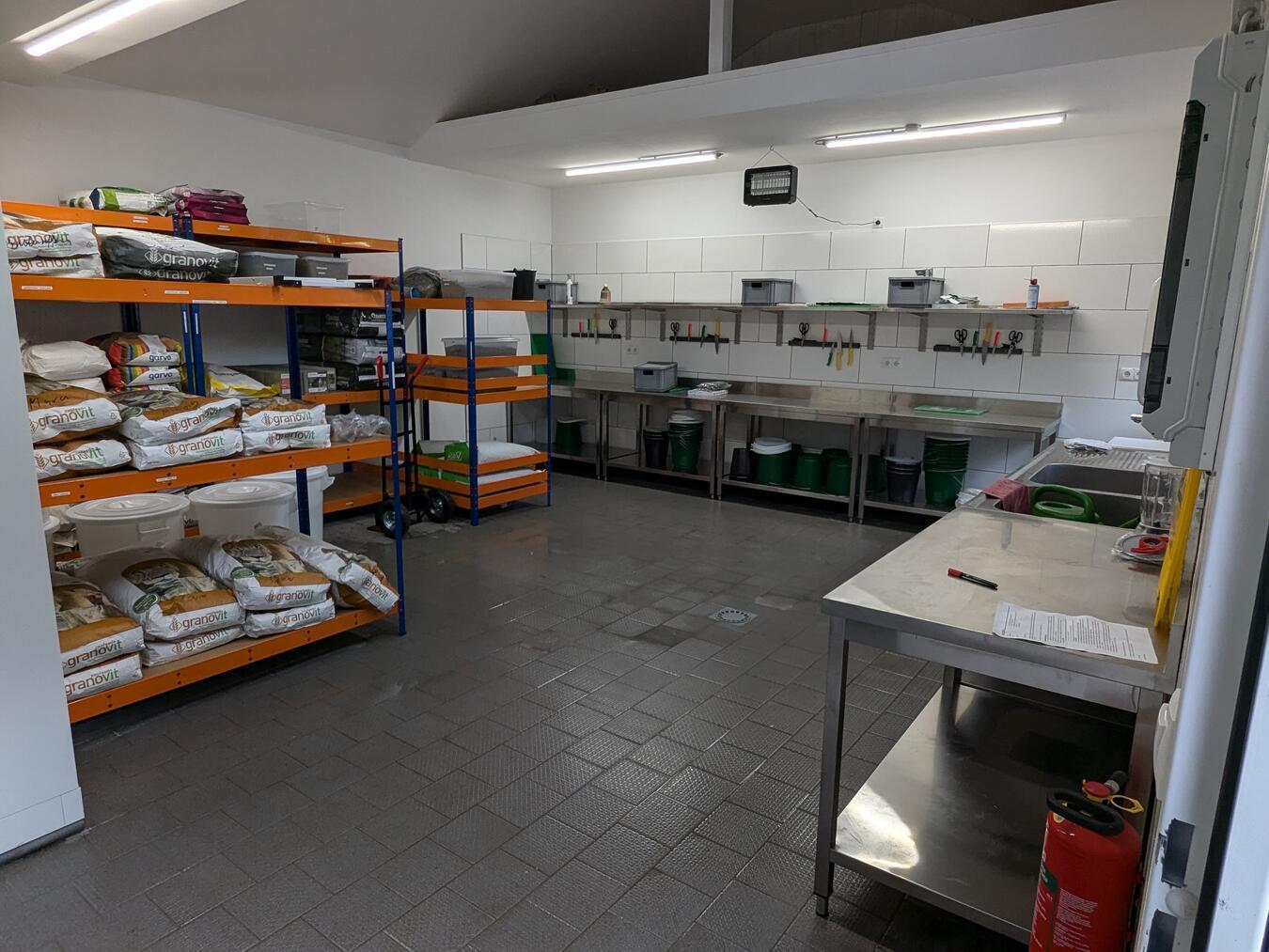 Die neue Futterküche im Klever Tiergarten. Foto: Tiergarten Kleve