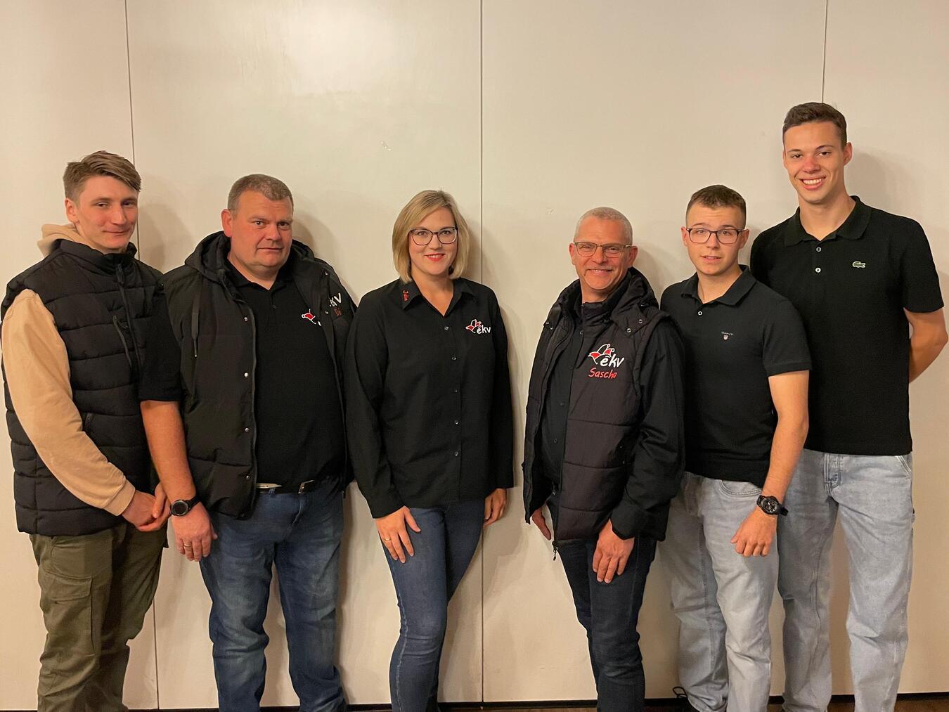 Die neuen Mitglieder im Komitee sowie neue Mitglieder im Probejahr: (v. l.) Richard Müller, Didi Pommerin, Julia Barth, Sascha Stiewe, Silas Damen und Alexander Blös. Foto: privat