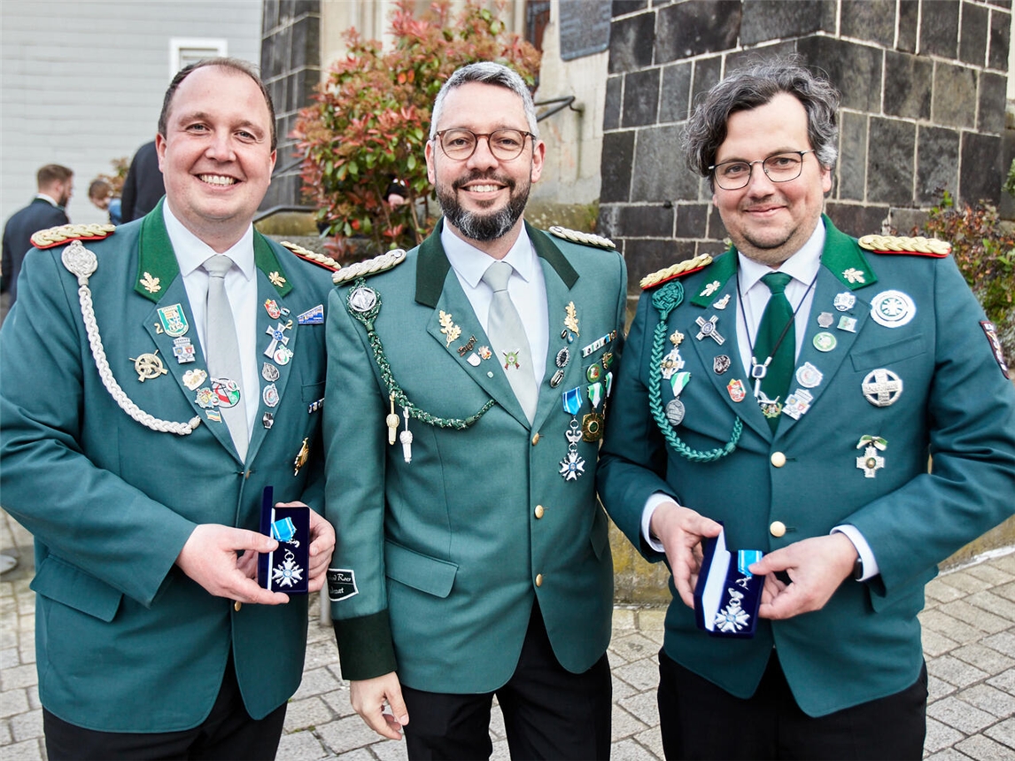 "Die neuen Ritter aus Rees: Johannes Erlebach, René Bolk, Benedikt Brömling, Gruppenfoto von TobiasHerbstMedia"