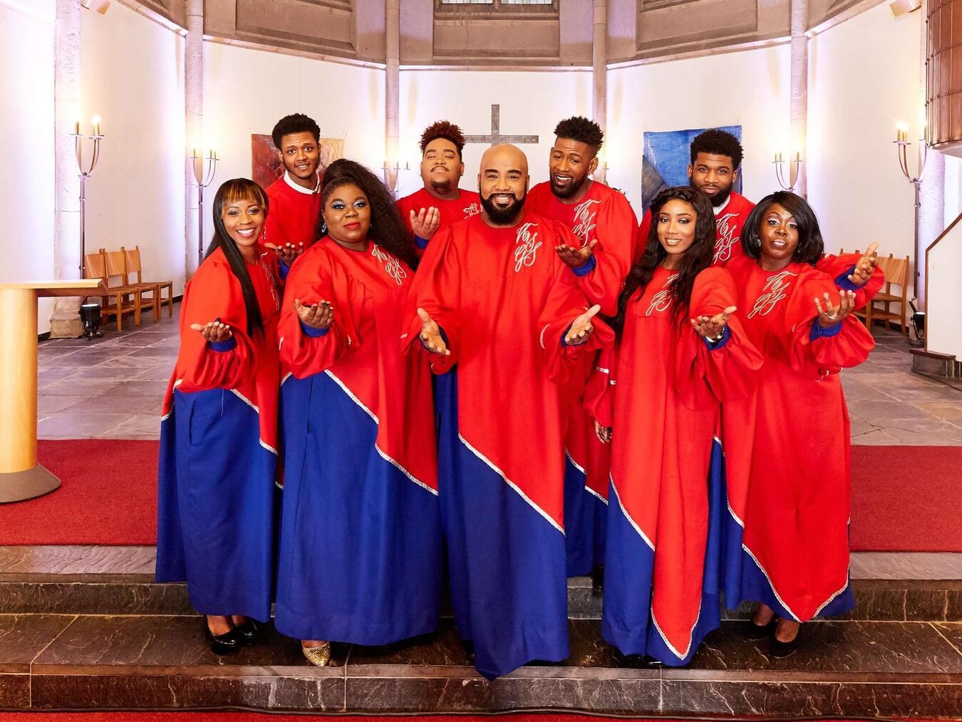 Die New York Gospel Stars binden ihre Zuschauer bei ihren Auftritten mit ein. Foto: Veranstalter