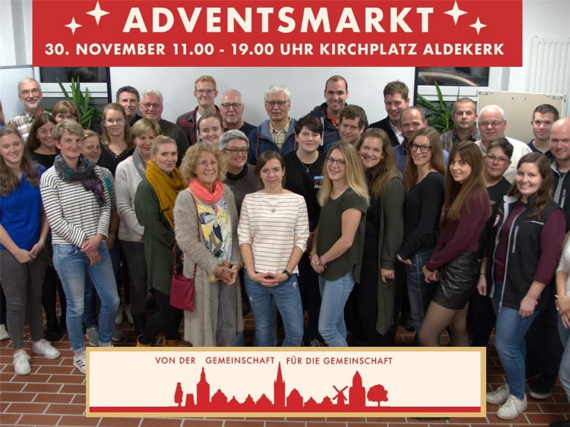 Die Organisatoren freuen sich auf die dritte Auflage des Aldekerker Adventsmarktes am 30. November.Foto: Siegfried Lambert