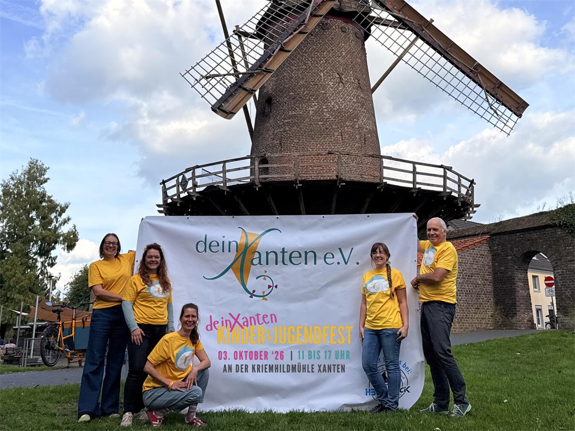 Die Organisatoren laden am 3. Oktober zum Kinder- und Jugendfest an der Kriemhildmühle Xanten. Foto: privat