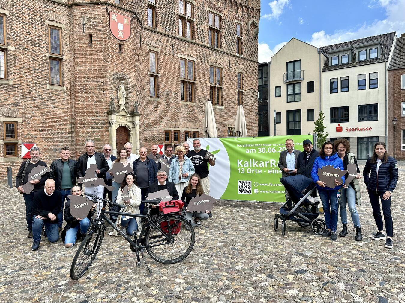„Kalkar radelt“: 13 Orte mit dem Rad erkunden Die Organisatoren von „Kalkar radelt“ freuen sich schon auf den Besuch in allen Ortsteilen. NN-Foto: SP