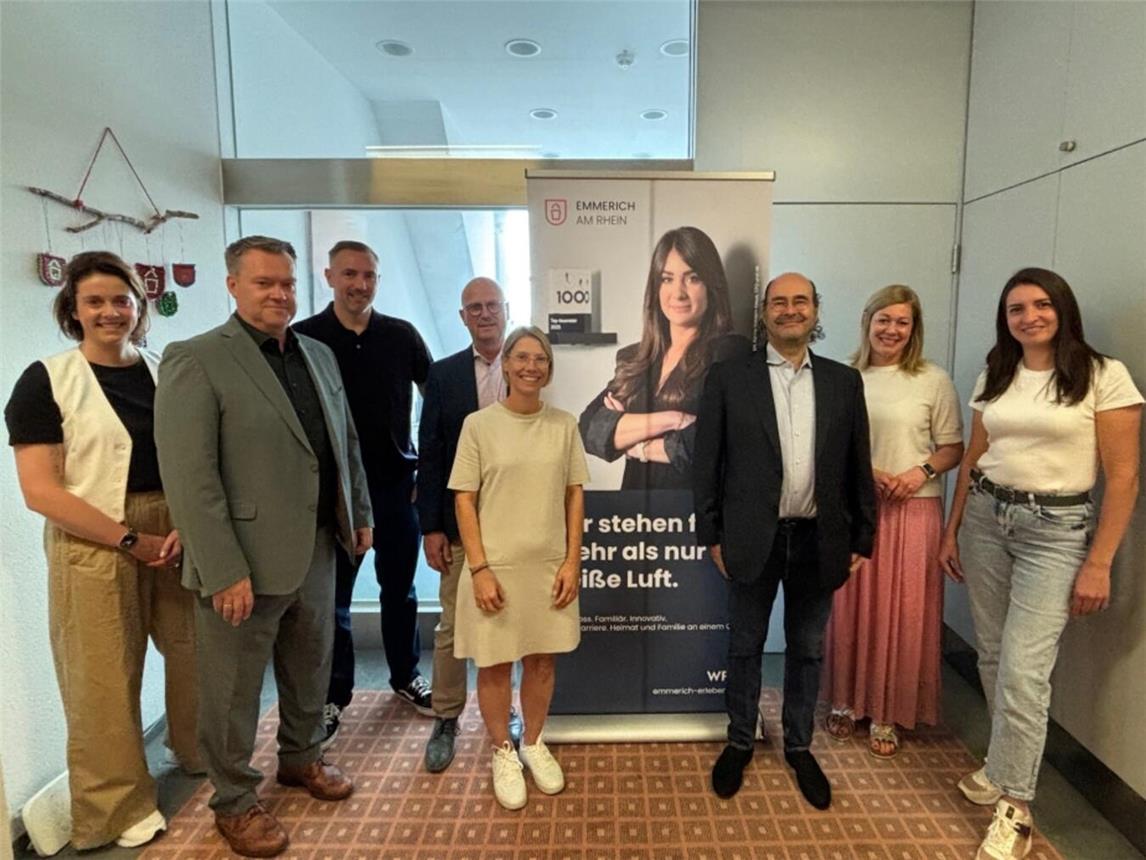 Die Partner von „Unsere Wirtschaft“ in Emmerich. Foto: WfG Emmerich