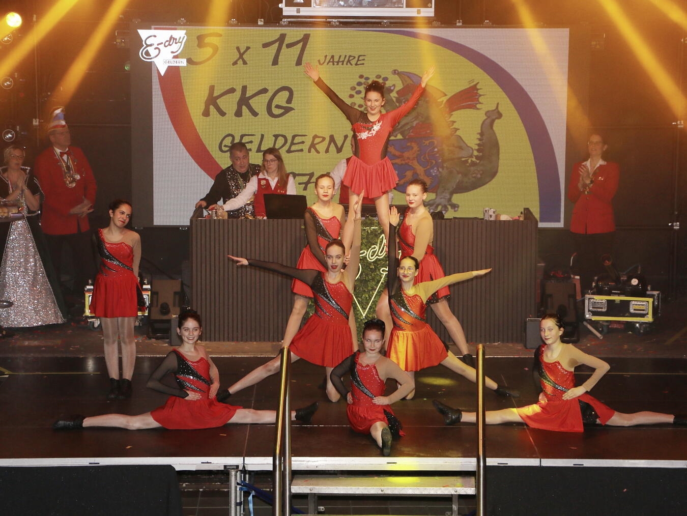 Die Polka-Kids der KKG Geldern begeisterten mit ihrem Gardetanz.Fotos: Ralf Plaumann