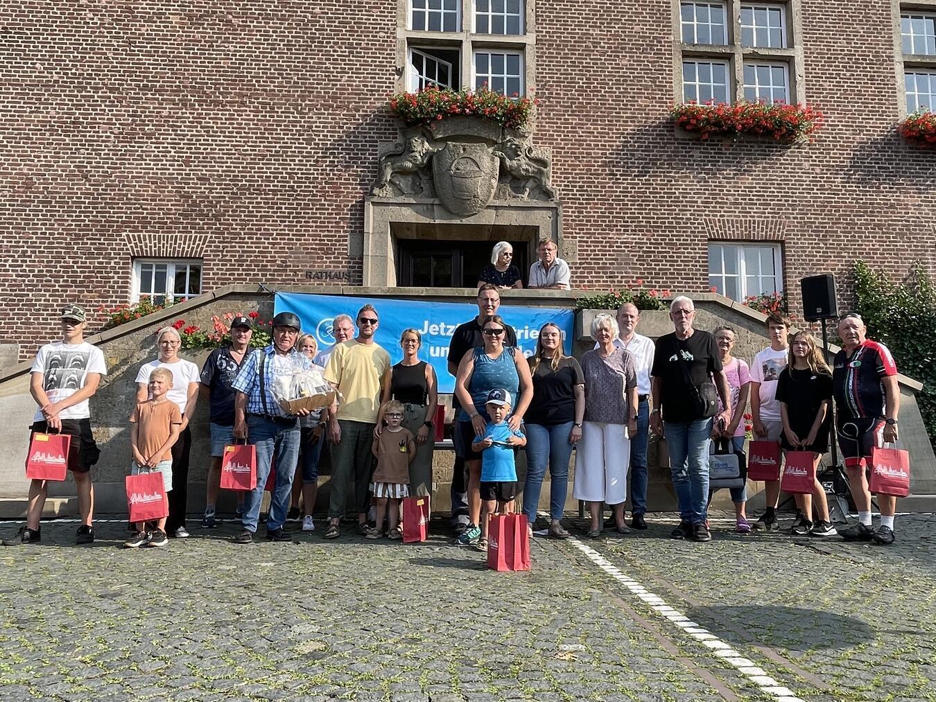 Die Preisverleihung zum „Stadtradeln“ in Emmerich im vergangenen Jahr. Foto (Archiv): Stadt Emmerich