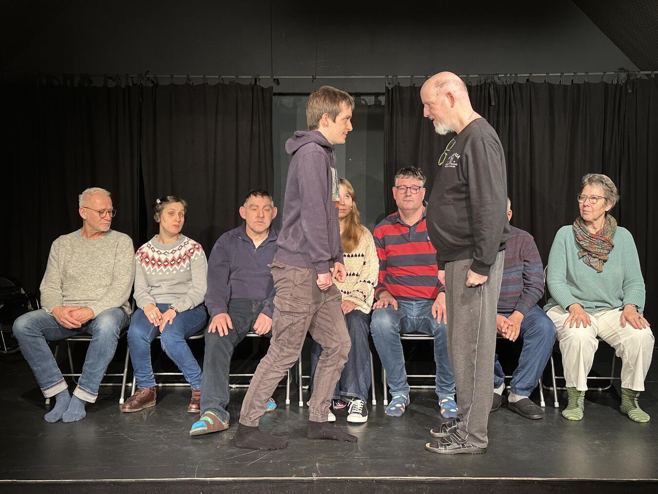 Die Proben des Ensembles „Fanta 10“ laufen auf Hochtouren. Foto: Judith Hoymann/TIK