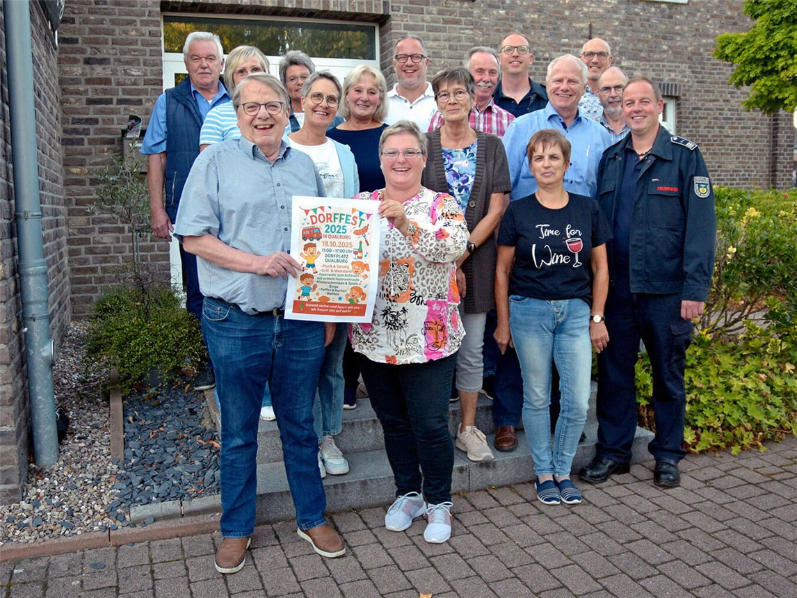 Die Qualburger Vereine laden zum ersten Mal gemeinsam zum Dorffest ein. NN-Foto: Rüdiger Dehnen