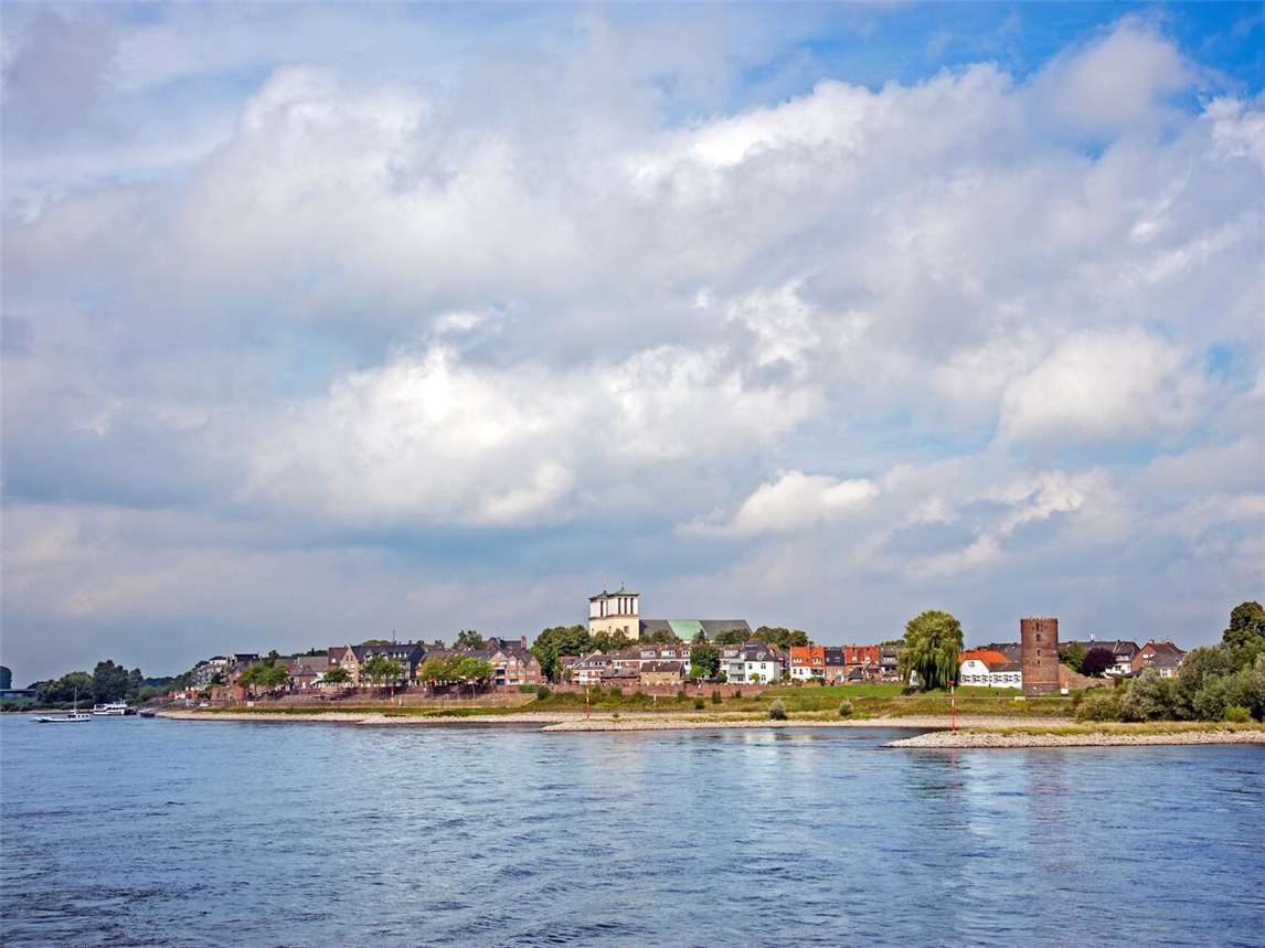 Die Rheinansicht von Rees. Foto: Stadt Rees/Diana Roos