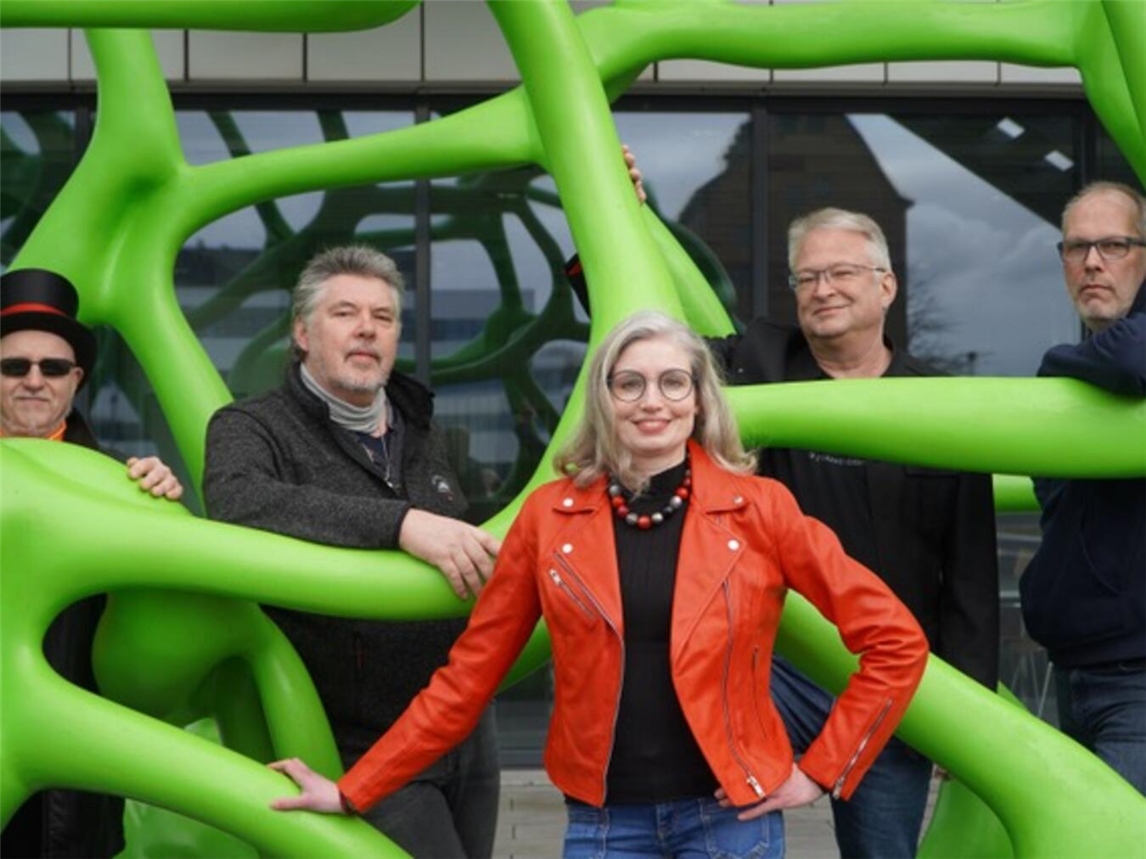 "Rockband BuK aus Kleve mit fünf Musikern, Foto privat"