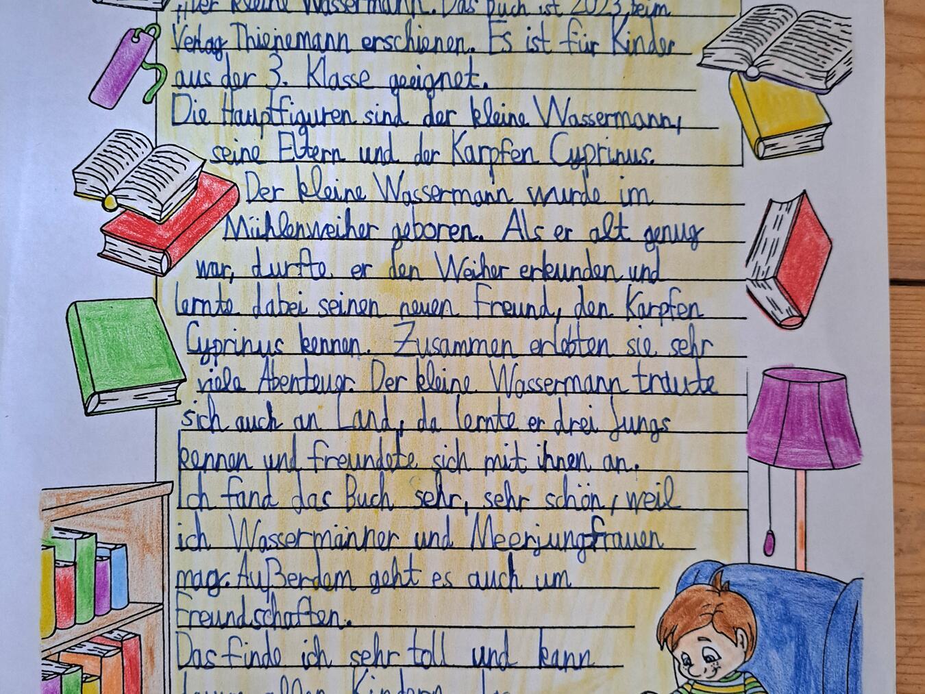 Die Schüler haben fleißig Rezensionen geschrieben.Foto: S. Hintzen