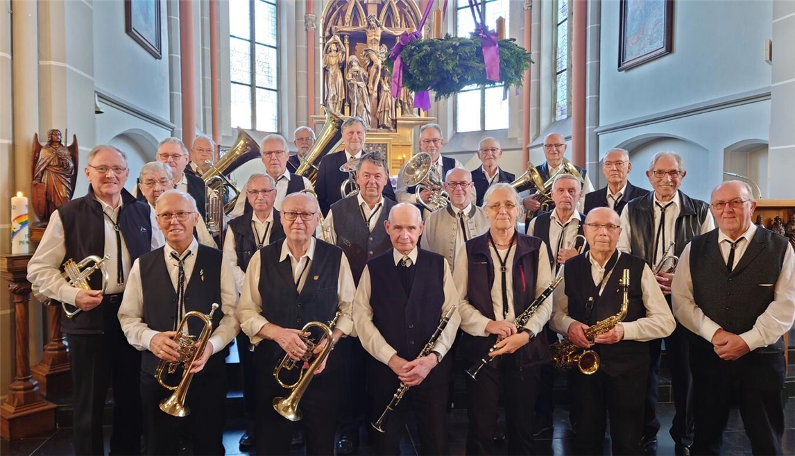 Die Senioren-Blaskapelle Niederrhein spielt am 20. Dezember in der Kevelaerer Basilika auf.  Foto: privat
