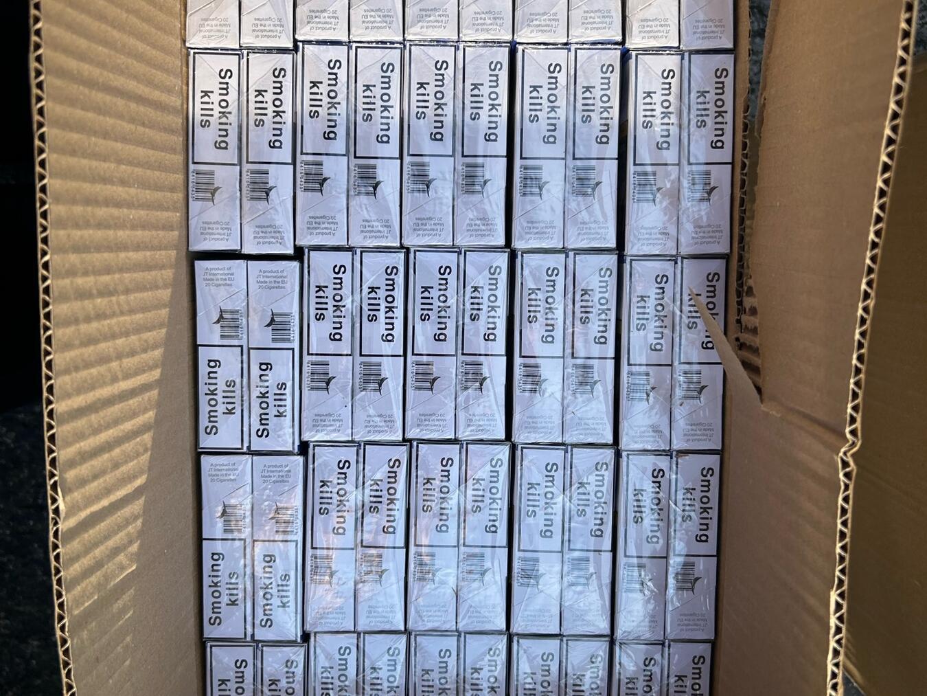 Die sichergestellten Zigaretten. Foto: Hauptzollamt Duisburg