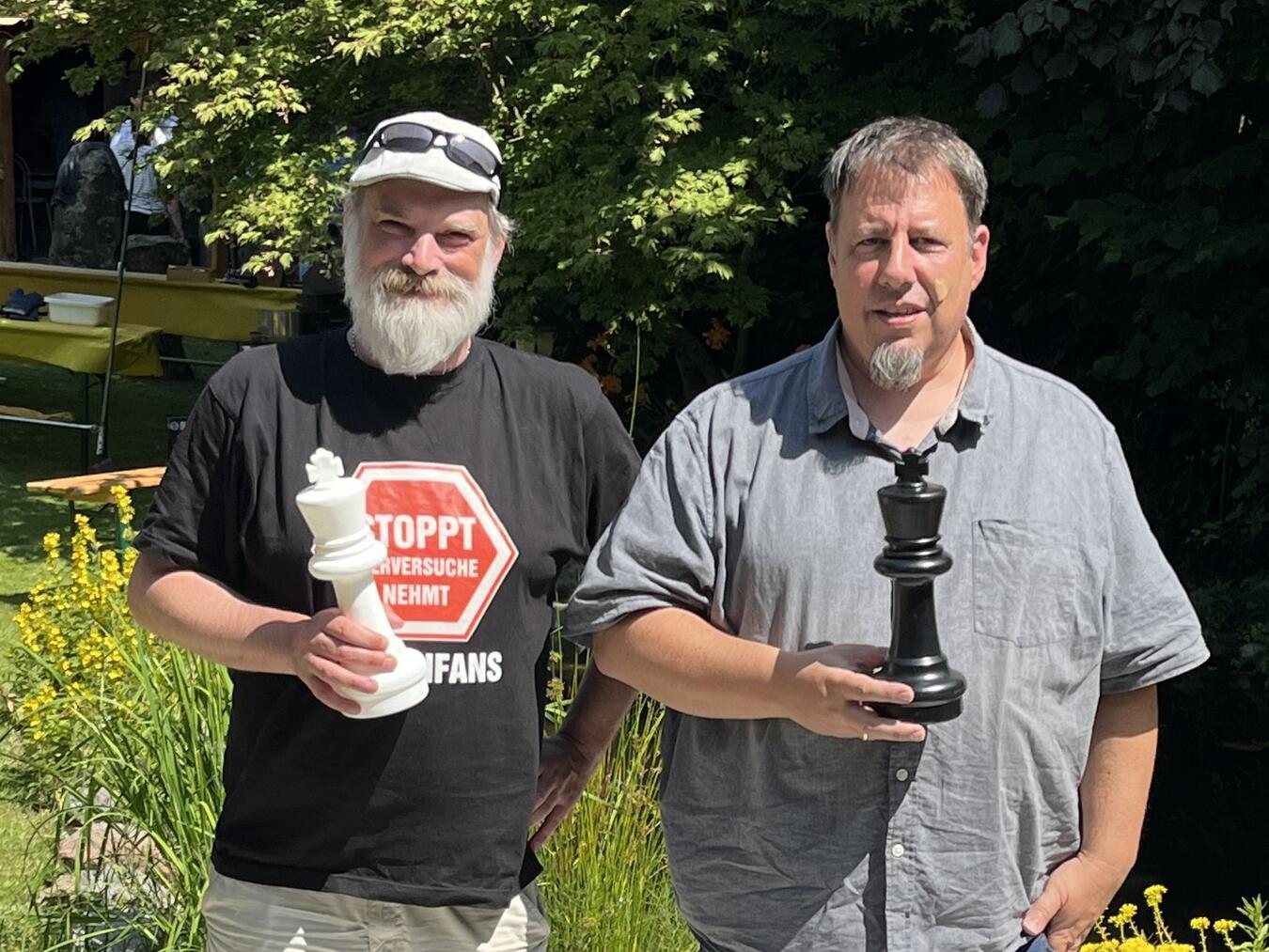 Die Sieger der Vereinsturniere: Stefan Rettenbacher (l.) und Lars Günther. Foto: privat