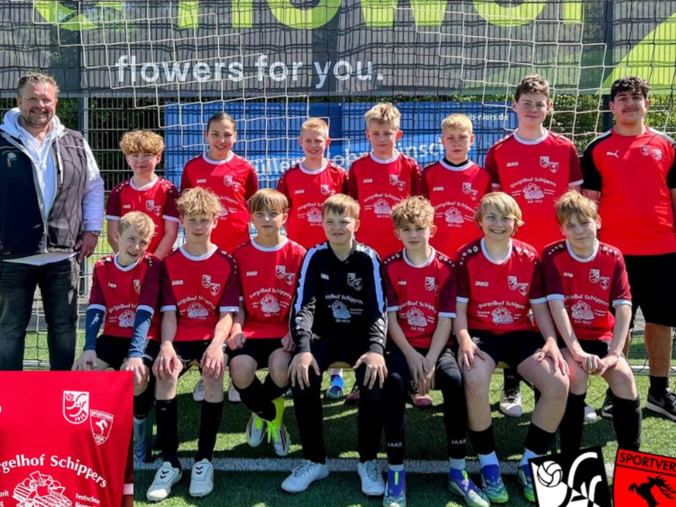 "Spieler und Trainer danken Roman Merkewitsch für Unterstützung, Teamgeist, Fußball"