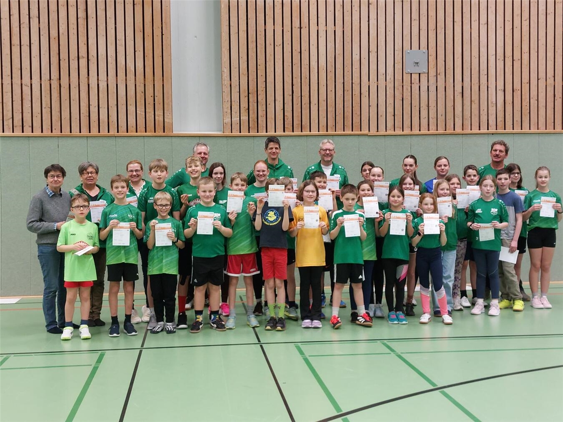 Die Sportabzeichen-Ehrung in Kalkar für das Jahr 2025. Foto: SuS 1920 Kalkar