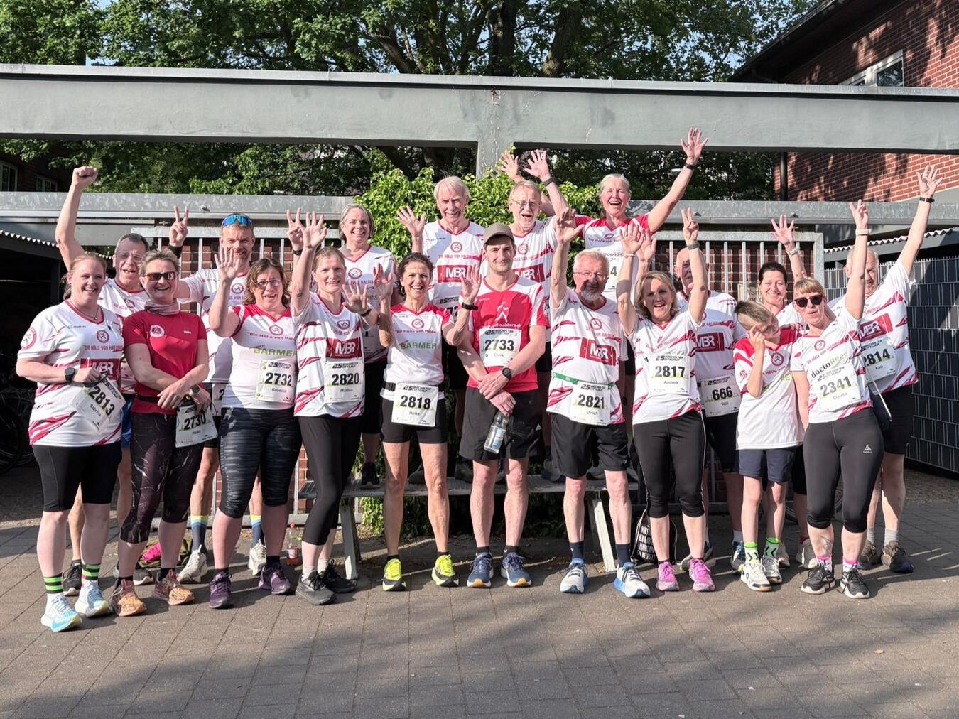 "Lauftreff Haldern Sportler beim Citylauf Bocholt, Gruppenfoto, Laufen, Sportevent"