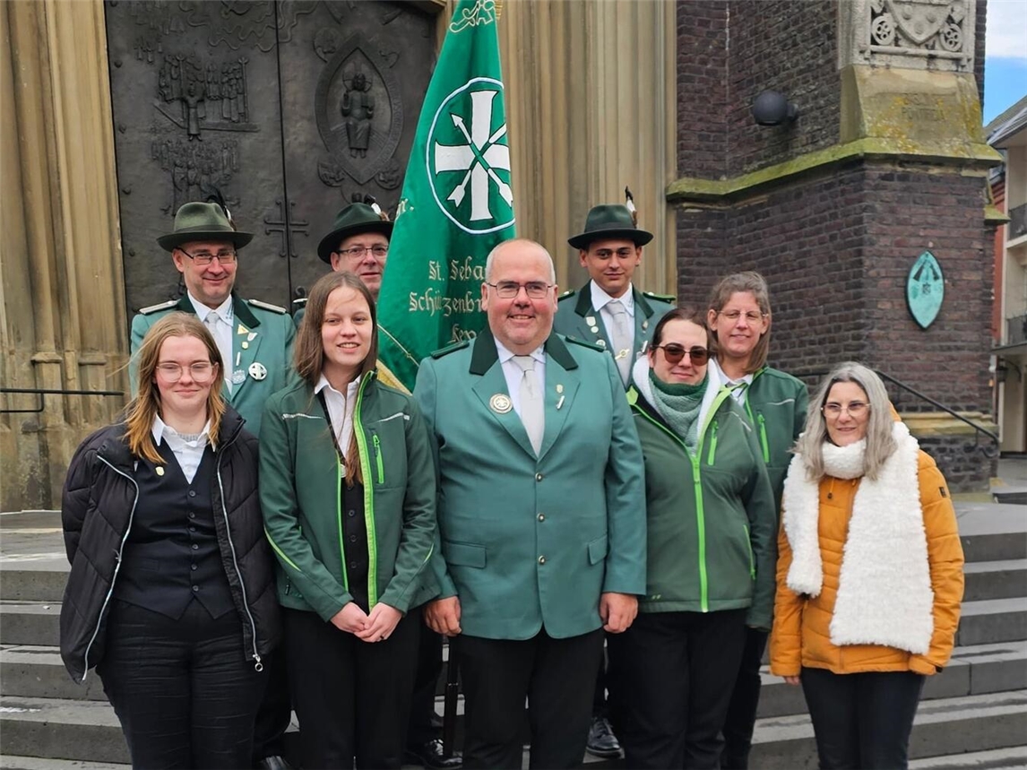 Die St.-Sebastianus-Schützenbruderschaft 1635 Kevelaer konnte zuletzt auch einige neue Mitglieder begrüßen. Foto: privat