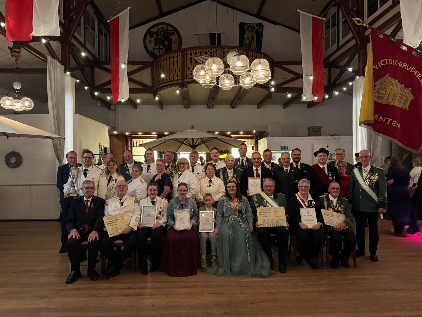 Die St. Victor Bruderschaft Xanten feierte den Katharinenball im Schützenhaus. Foto: privat
