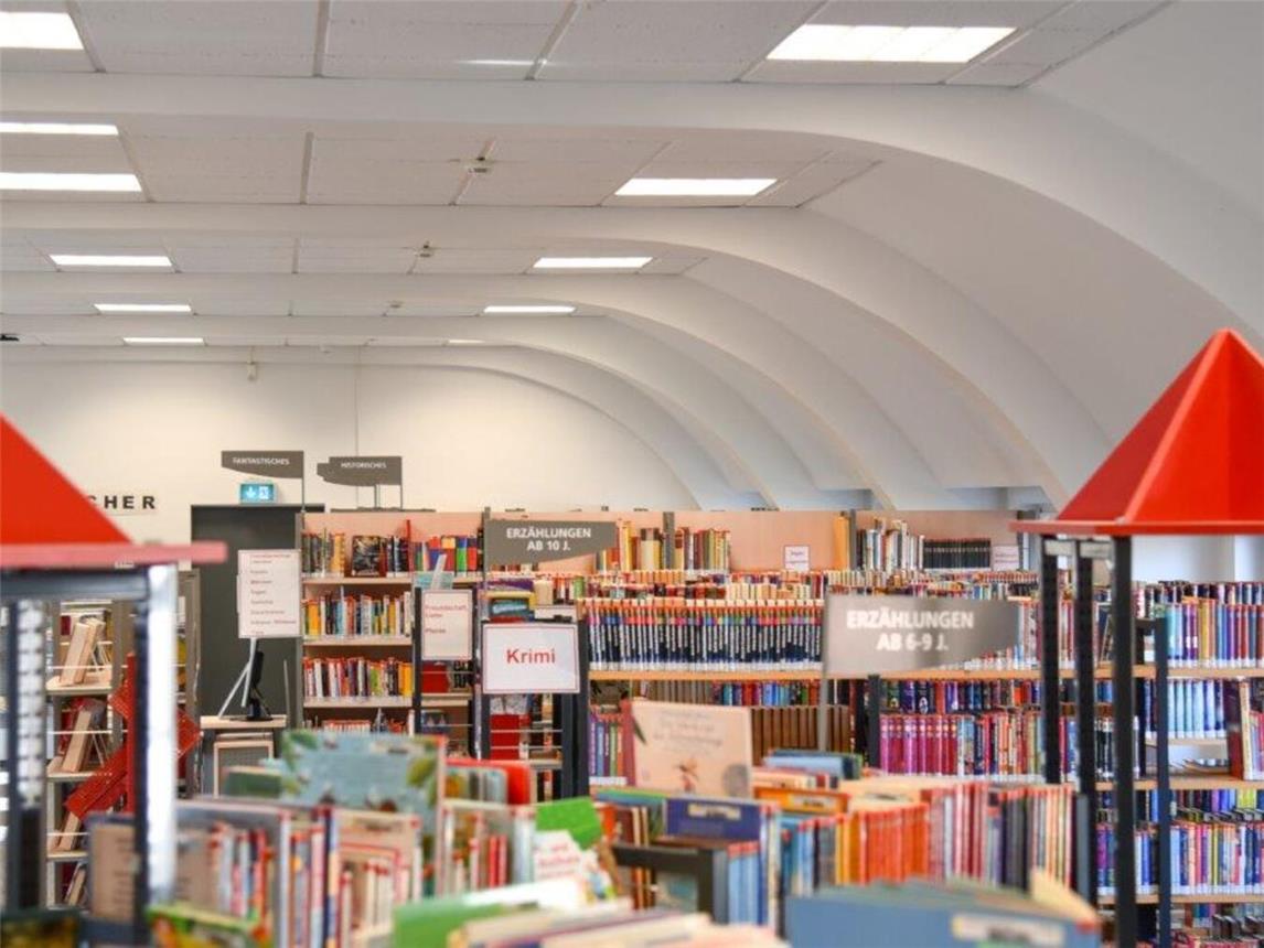 Die Stadtbibliothek lädt ein. Foto: Stadt Rheinberg