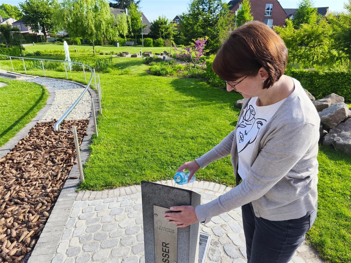 Die Stadtwerke sorgen in der Wallfahrtsstadt das Jahr über für frisches, kühles Nass zum Trinken. Foto: Stadtwerke Kevelaer
