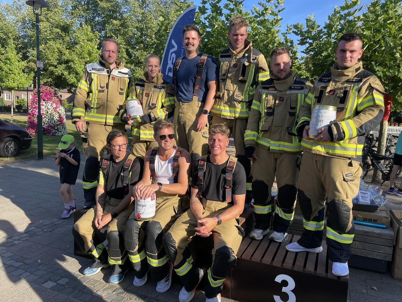 Die Staffeln der Feuerwehr Wachtendonk. Foto: privat