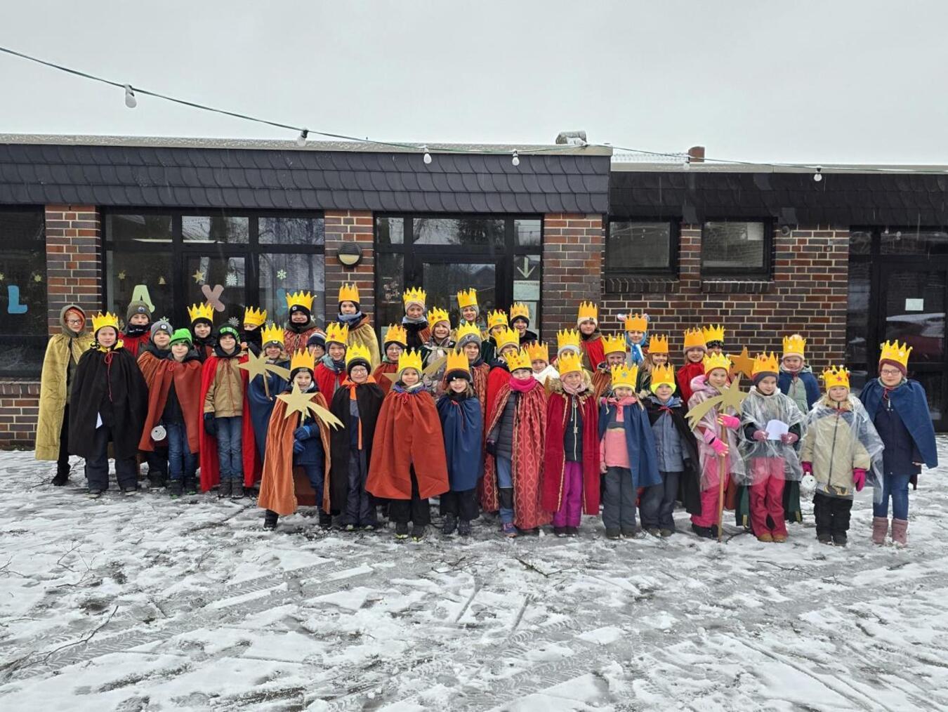 Die Sternsinger in Rees-Mehr. Foto: privat