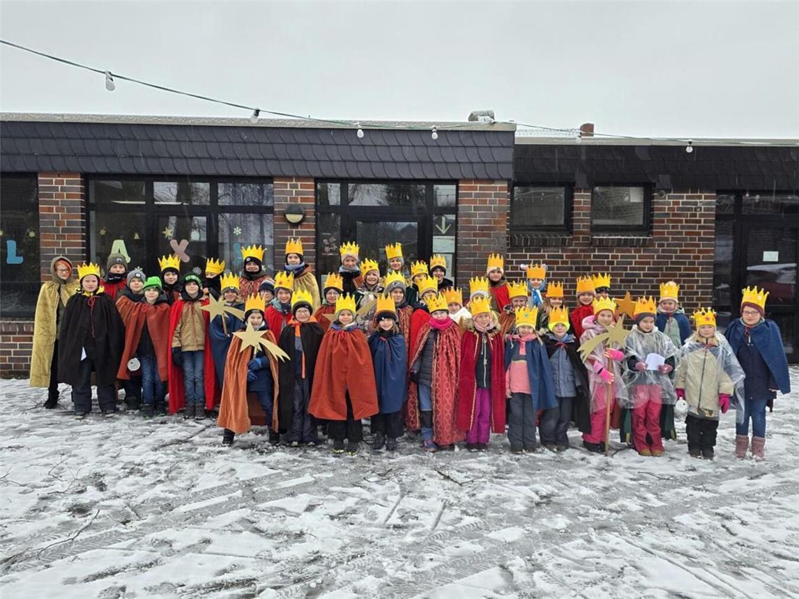 Die Sternsinger in Rees-Mehr. Foto: privat