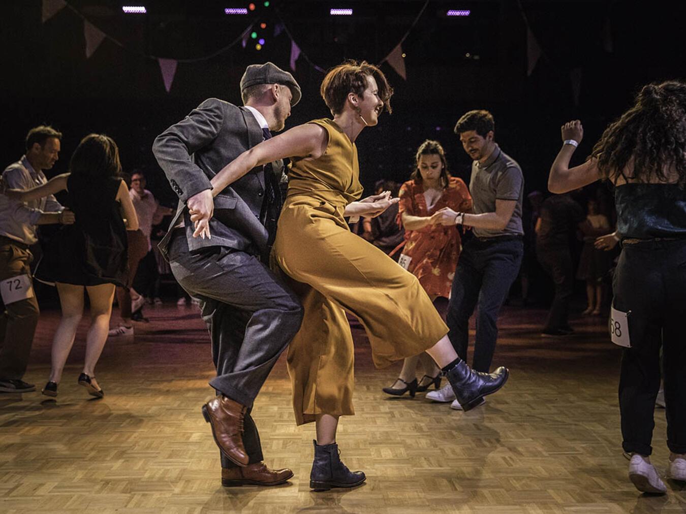 Die Tanzgruppe Jazzout aus Nijmegen präsentiert den Jazztanz „Lindy Hop“ und lädt die Konzertbesucher zum Mittanzen ein. Foto: privat