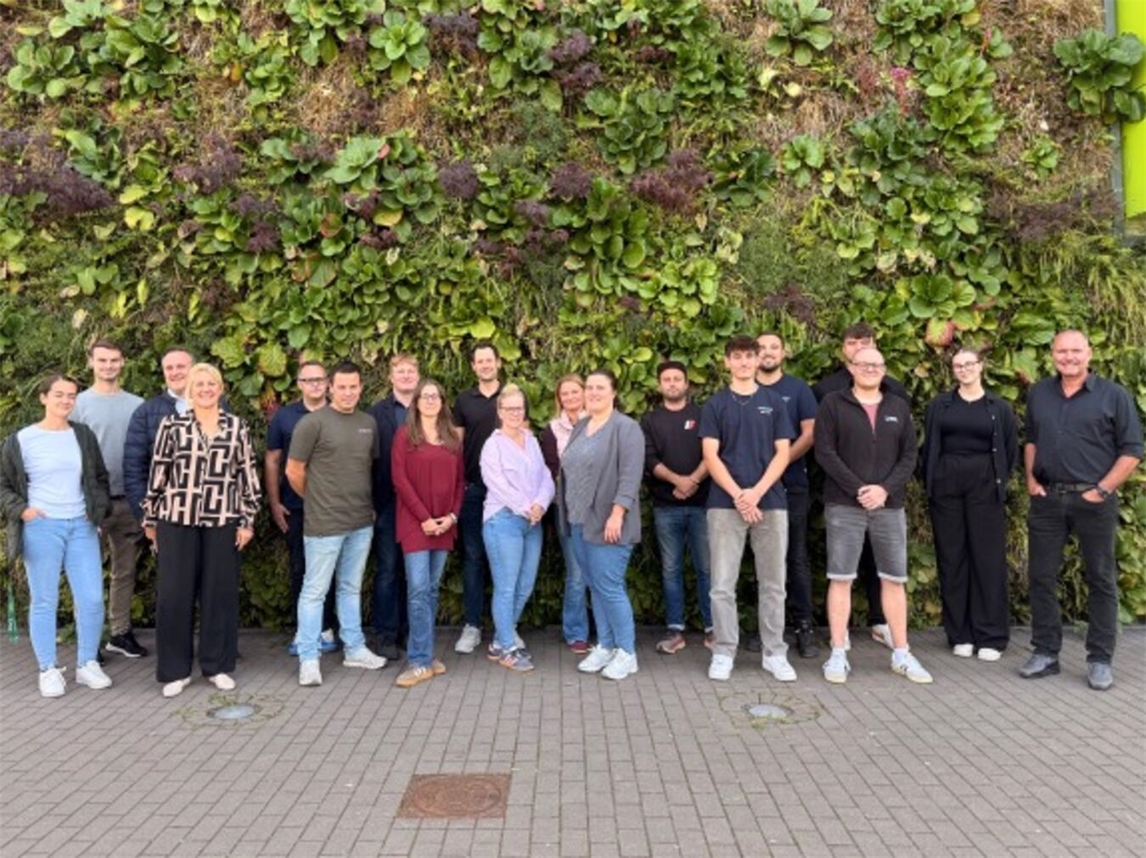 "Teilnehmer des Kooperationstreffens an der Gesamtschule Geldern, Gruppenfoto, Bildungspartnerschaft"