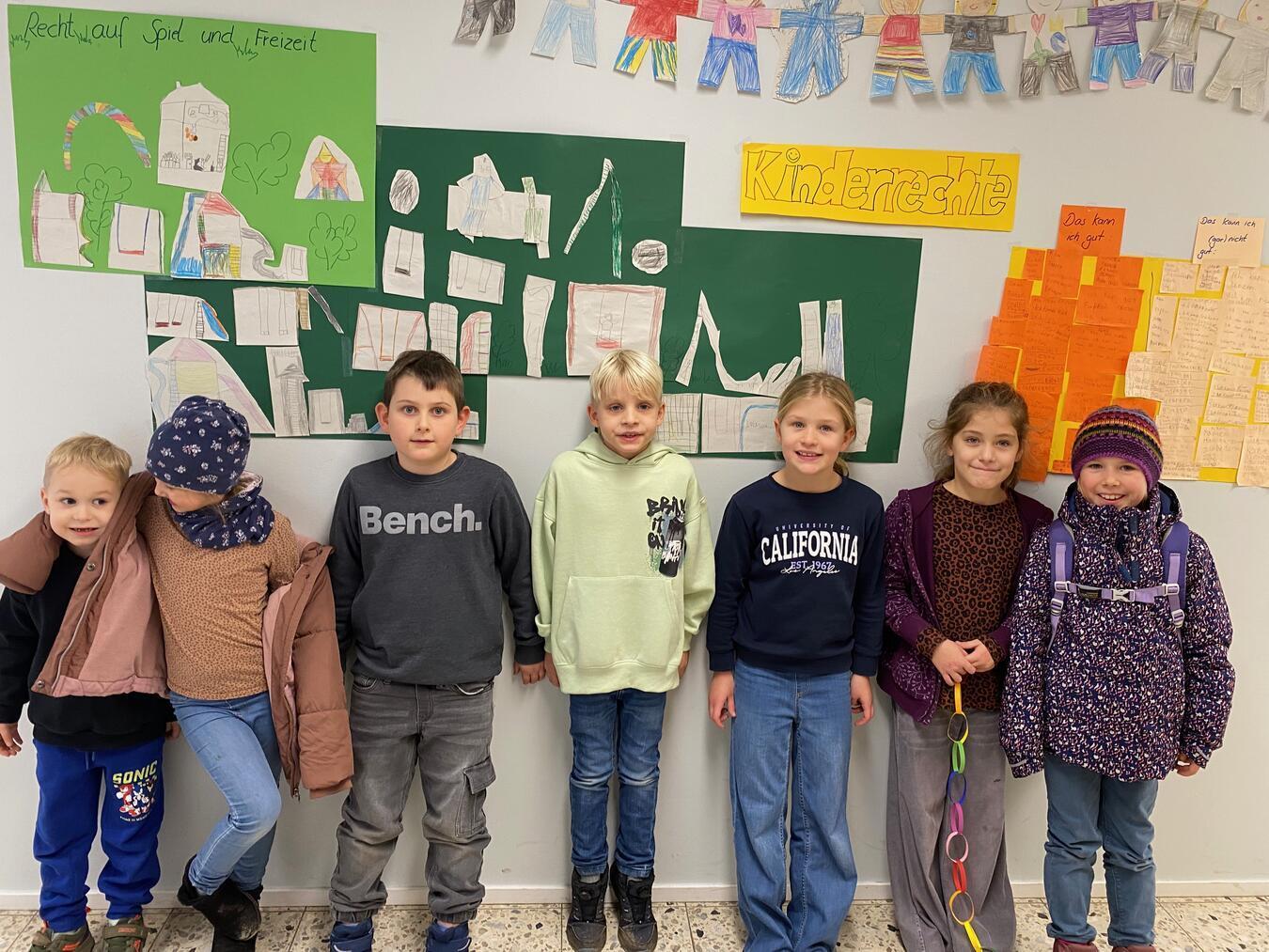 Gemeinsam sind wir stark Die Veerter Grundschüler widmeten sich bei einem Projekttag dem Thema „Kinderrechte“.Foto: privat