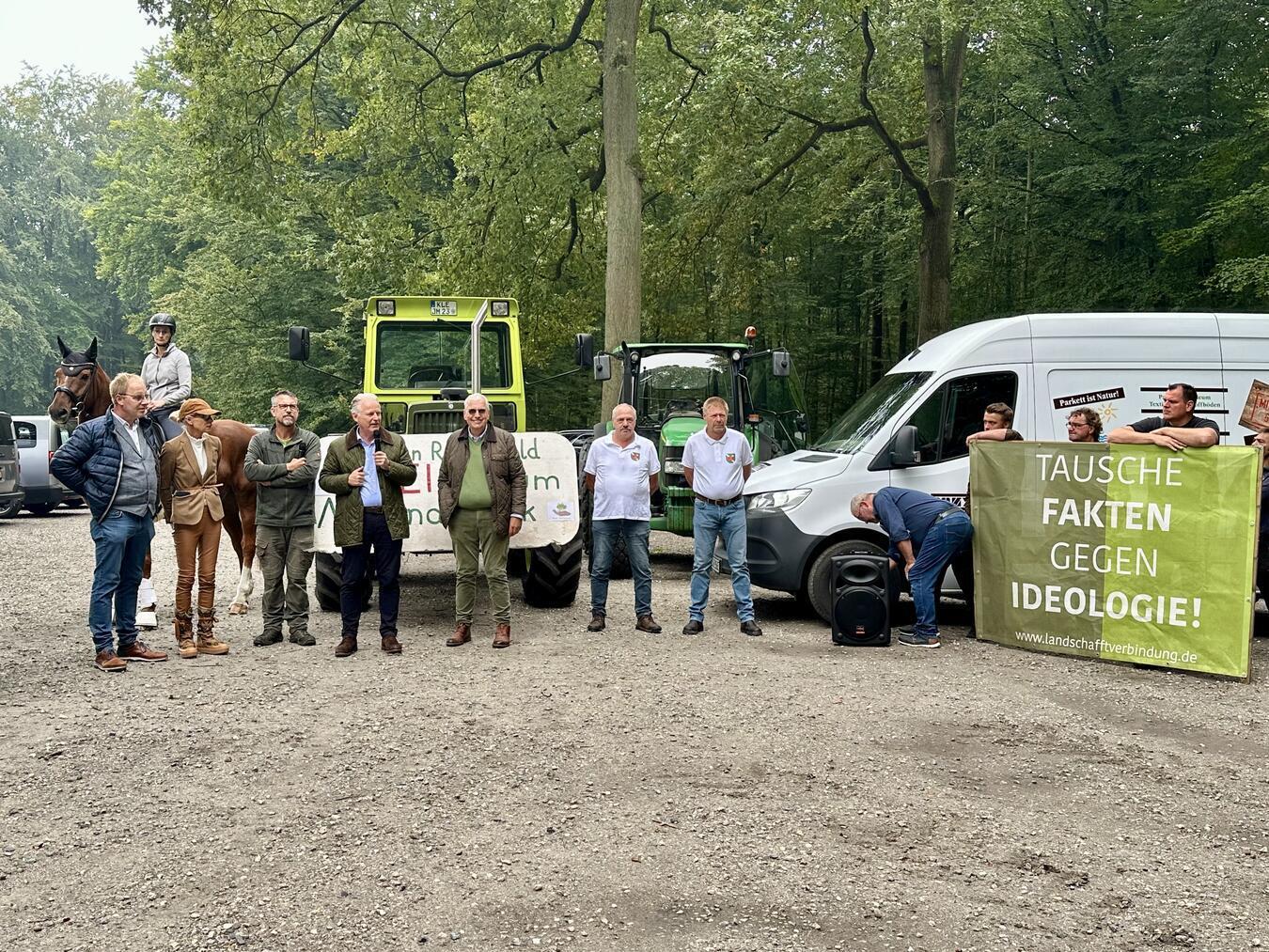 Klares „Nein“ zum Nationalpark Die verschiedenen landwirtschatlichen Zusammenschlüsse brachten ihre Argumentationen gegen den Nationalpark Reichswald hervor. NN-Foto: SP