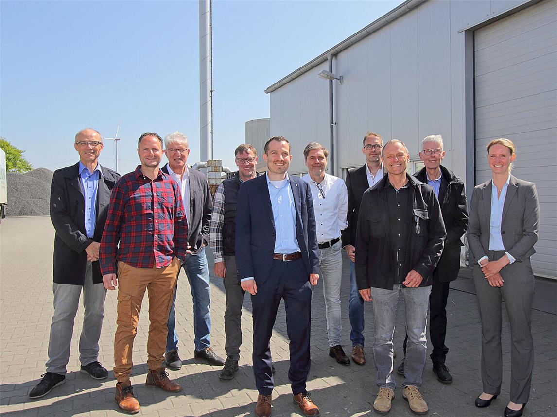 Die Vertreter der Partner sprachen über die Machbarkeitsstudie zur Geothermie. NN-Foto:Theo Leie