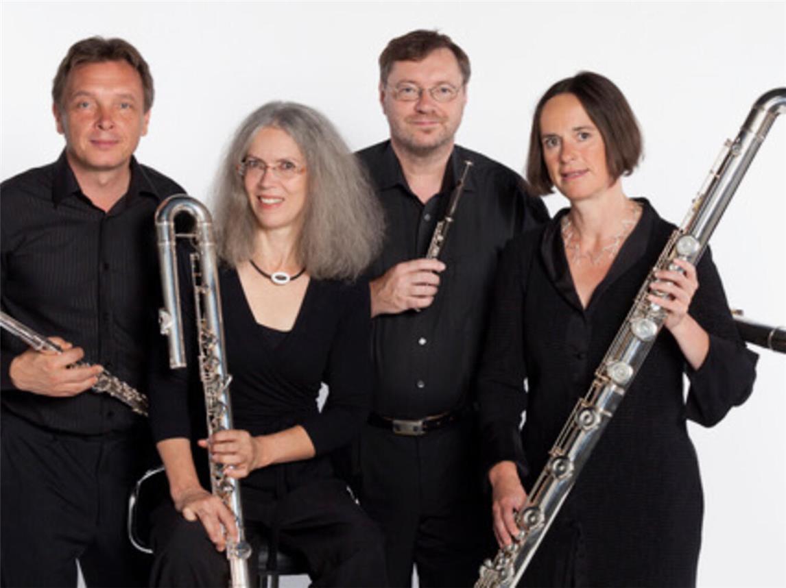 Die vier Flötisten bilden das „arcadie quartett“. Foto: privat