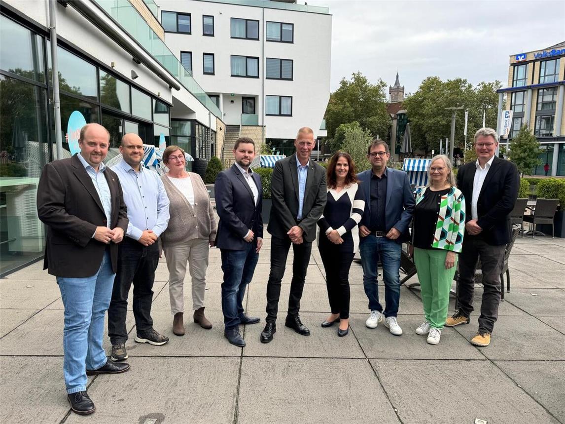 Die Vorstände der SPD, FDP, Offenen Klever und Bündnis 90/Die Grünen stellten ihren Kandidaten vor. Foto: SPD Kleve