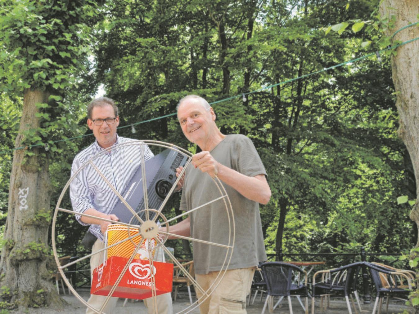 Die „Waldkino“-Organisatoren Reinhard Berens und Bruno Schmitz. Foto: privat