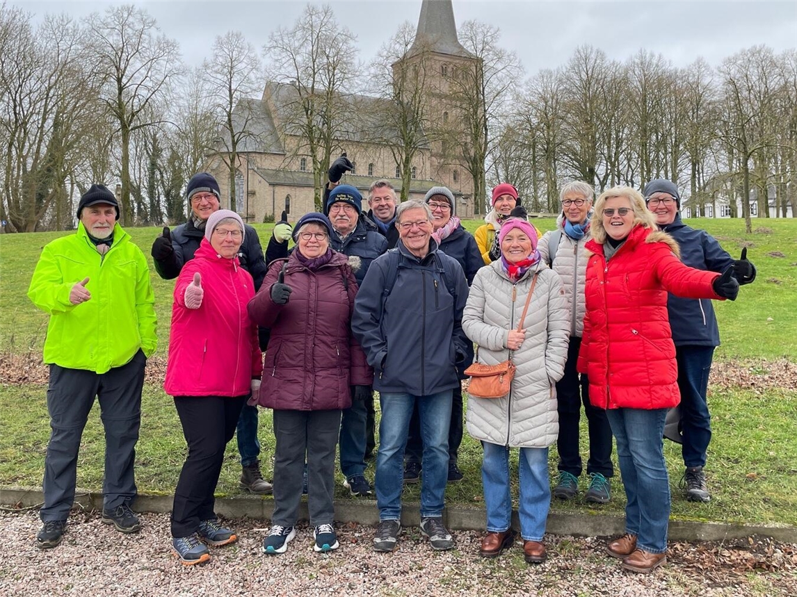 Die Wandergruppe in Hochelten. Foto: privat