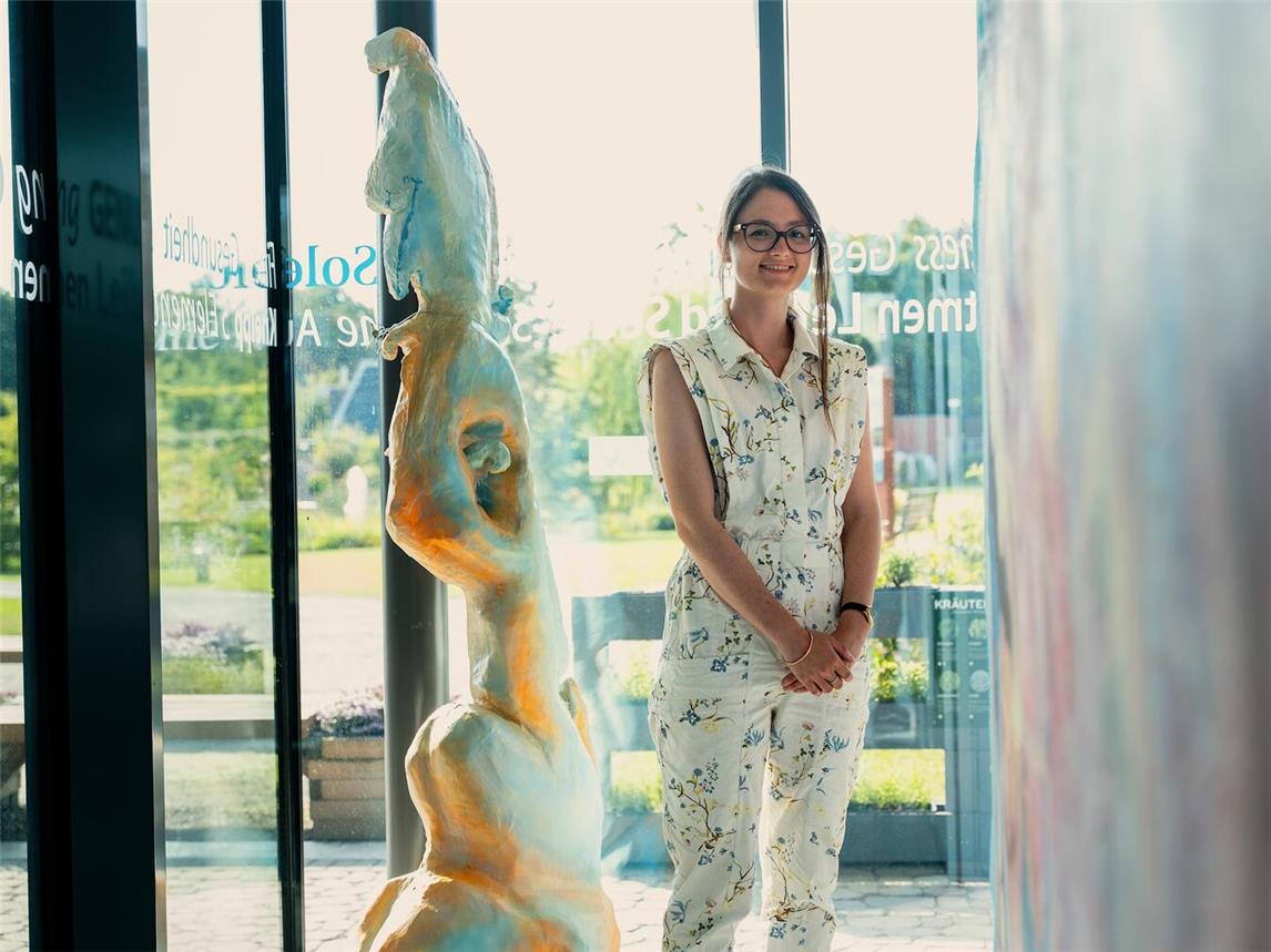 Die Weseler Künstlerin Christina Stavrou wird am Sonntag von 13 bis 15 Uhr persönlich anwesend sein. Foto: Malte Fiedler/BBK