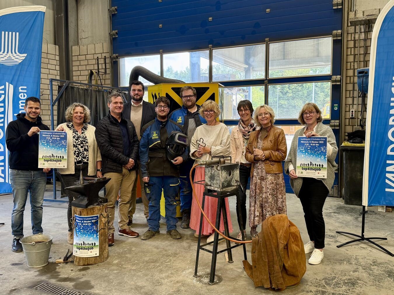 Die Wirtschaftsförderung, die Stadt Kalkar, die Schulen, und auch Unternehmer wie Carsten van Dornick freuen sich auf die diesjährige Ausbildungs- und Studienplatzbörse in Kalkar. NN-Foto: SP