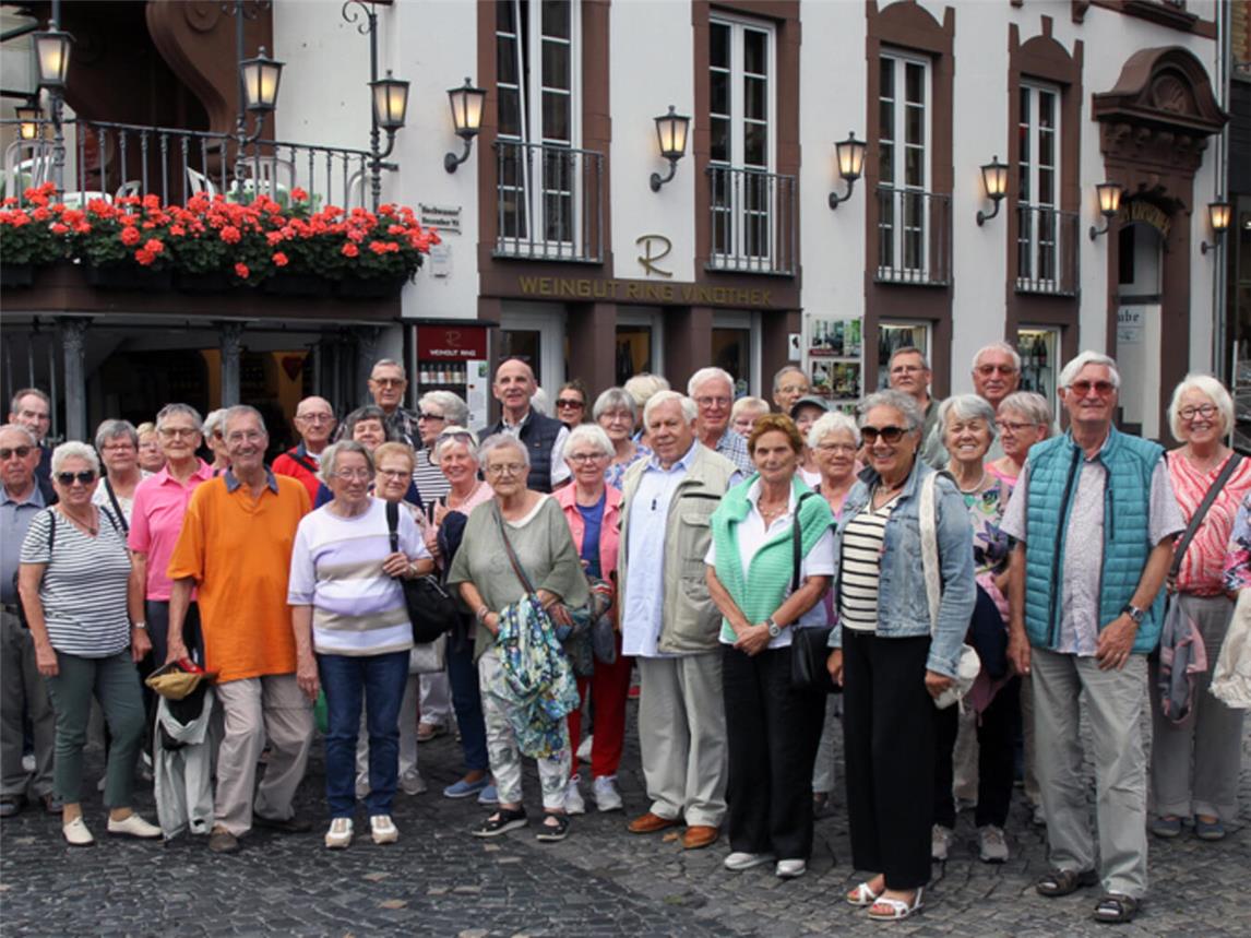 Die Xantener Senioren Union bei einem Ausflug in Cochem. Foto: privat
