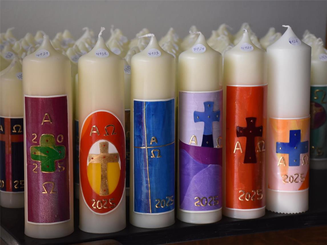 Diese Kerzen stehen zum Verkauf. Foto: privat