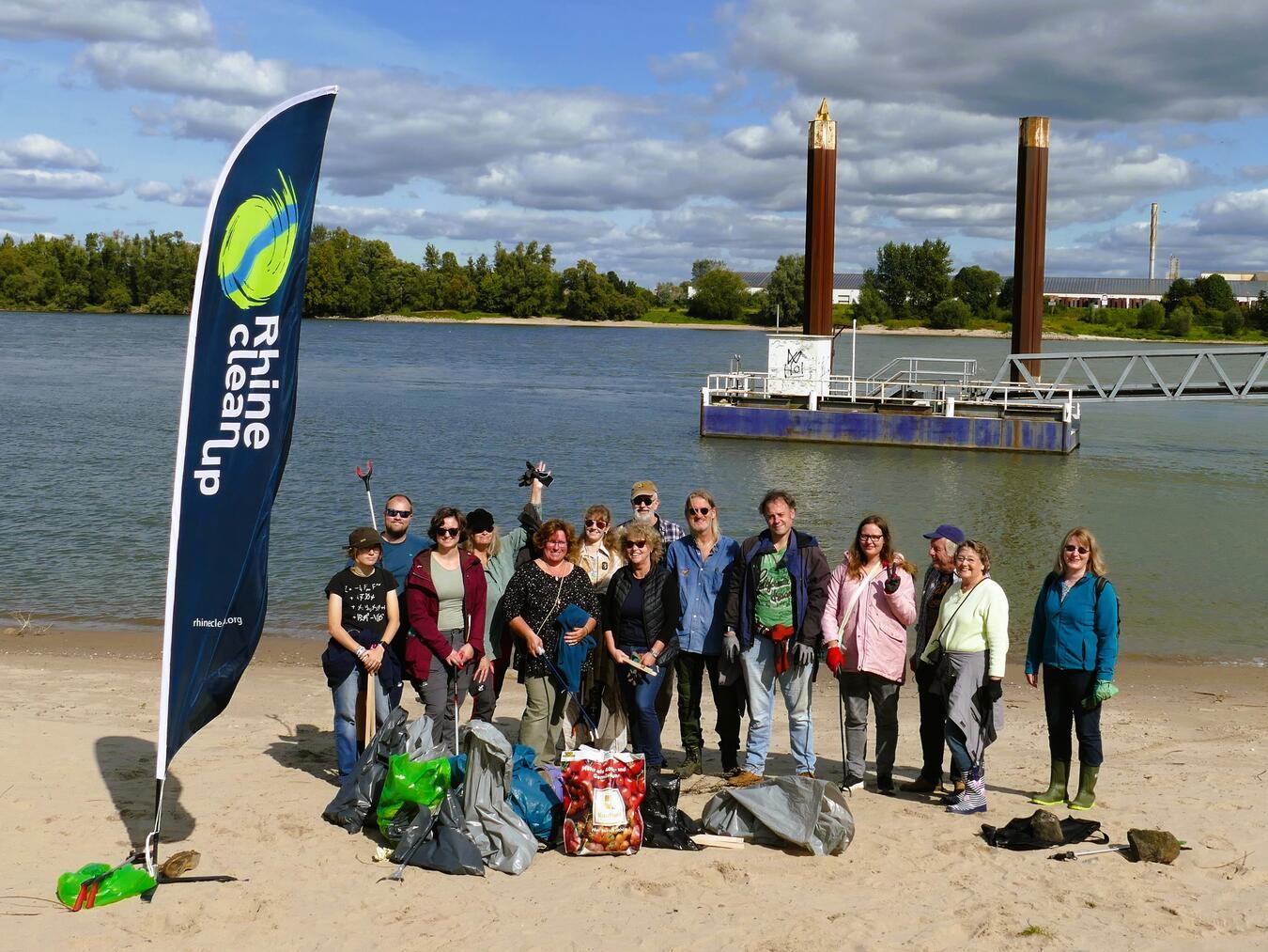Dieses Jahr haben 18 Geocacher im Rahmen des Rhine Clean Up mitgemacht. Foto: privat