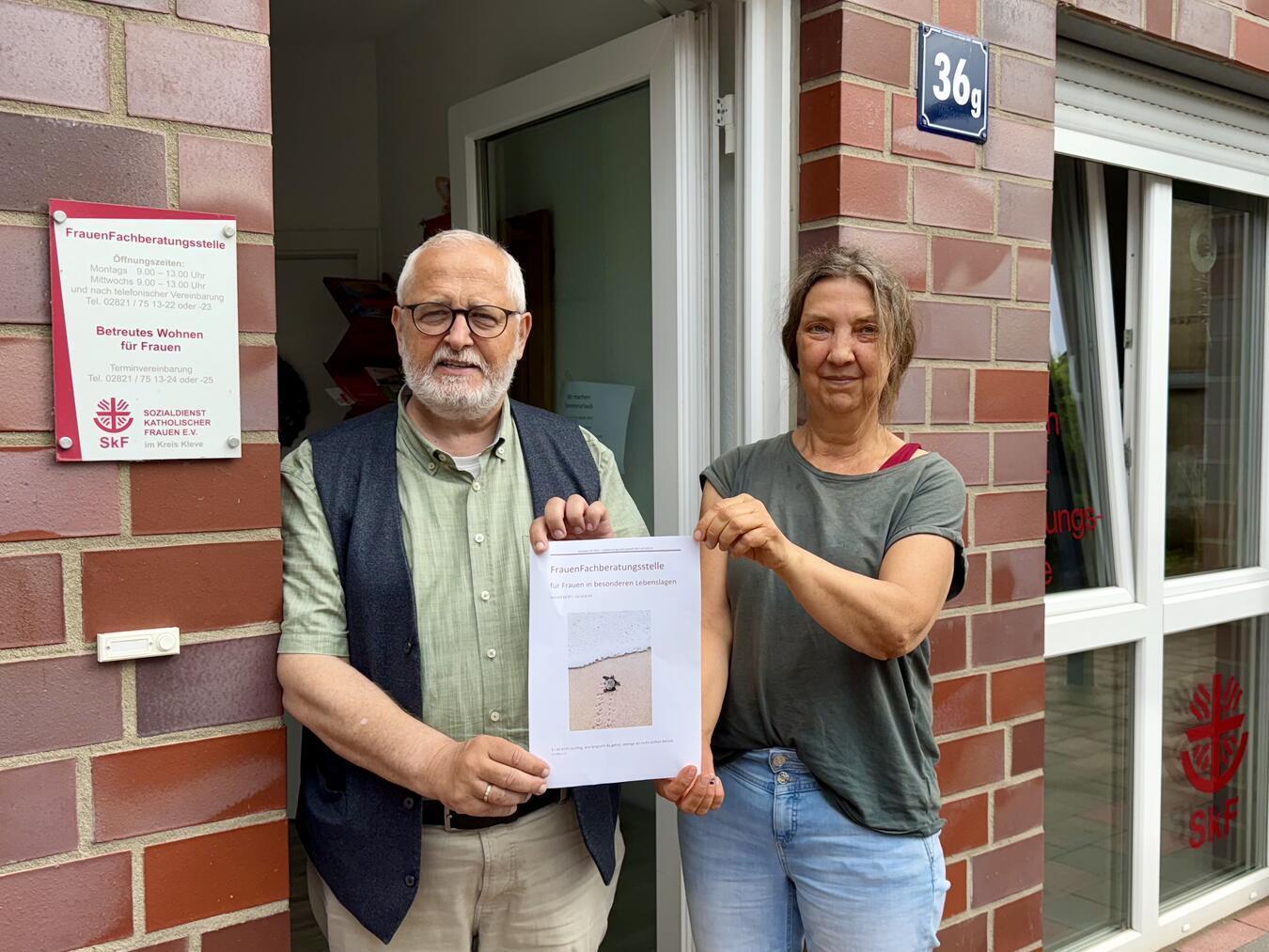 Dieter Paeßens und Petra Hermsen-Beyer schlagen in ihrem Jahresbericht Alarm und warnen vor einer Wohnungsnot vor allem für alleinerziehende Frauen. NN-Foto: SP